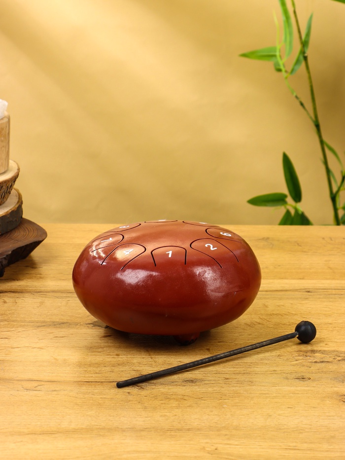 Сувенирный музыкальный инструмент «Глюкофон», 16×16×8 см, нержавеющая сталь, коричневый 10485464