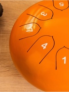 Глюкофон - музыкальный инструмент, 16×16×8 см, нержавеющая сталь, оранжевый - Фото 4