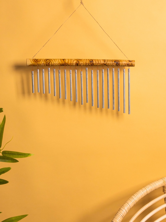 Музыка ветра, 40×23×2 см, бамбук, алюминий - Фото 1
