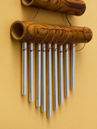 Музыка ветра, 18×3×25 см, бамбук, алюминий