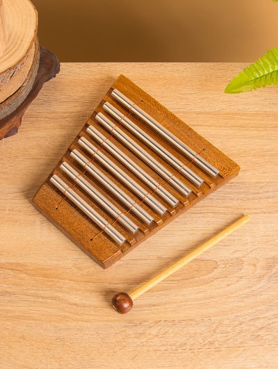 Сувенирный музыкальный инструмент "Ксилофон" суар, алюминий, 18х18х3 см