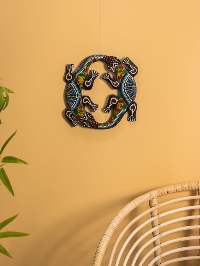 Панно настенное «Пара ящериц», 33×33×1 см, МДФ, МИКС