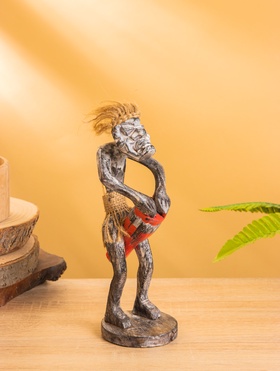 Сувенир «Абориген с джембе», 8×7×21 см, дерево