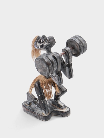 Сувенир «Аборигены силач», 11×11×18 см, дерево