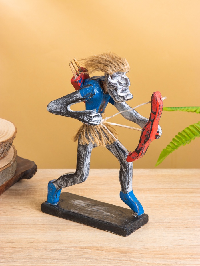 Сувенир «Аборигены лучник», 15×7×23 см, дерево