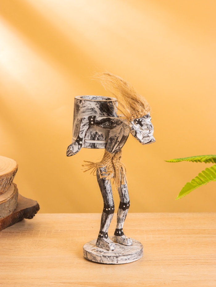 Сувенир «Абориген с кувшином», 8×13×20 см, дерево