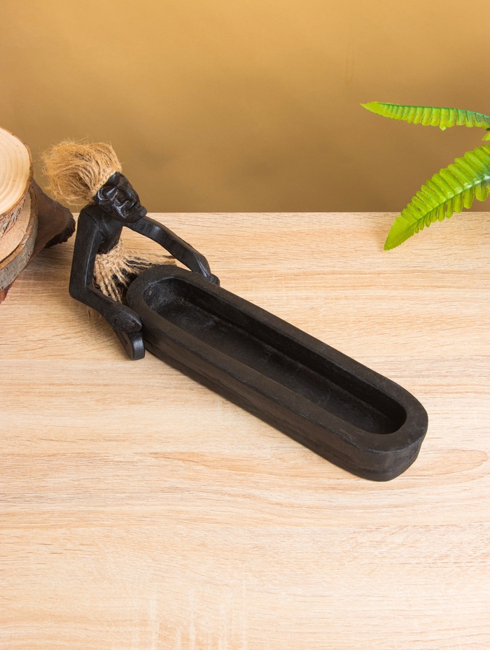 Сувенир «Абориген с корытом», 30×10×13 ±/- 1 см, дерево