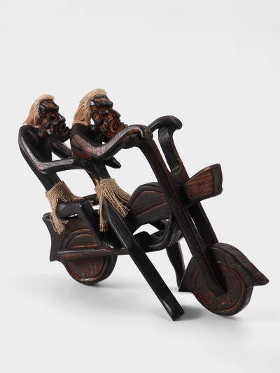 Сувенир «Аборигены байкеры», 38×15×30 см, дерево