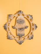 Панно "Хамса" МДФ, 30х30х1 см, цв. чёрно-бежевый 10615937 - фото 16564944