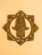 Панно "Хамса" МДФ, 40х40х1 см, цв. золото/чёрный 10615939 - фото 16564952