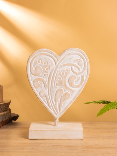 Сувенир на подставке «Сердце», 20×9×27 см, дерево