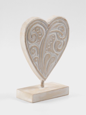 Сувенир на подставке «Сердце», 20?9?27 см, дерево (комплект 2 шт)