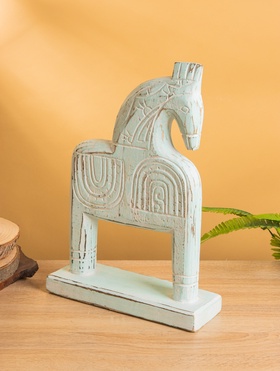 Сувенир «Конь», 25×8.5×37 см, дерево, мятный 10616258