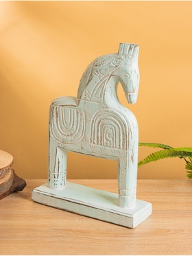 Фигурка сувенирная «Конь», 25×8.5×37 см, дерево, мятная