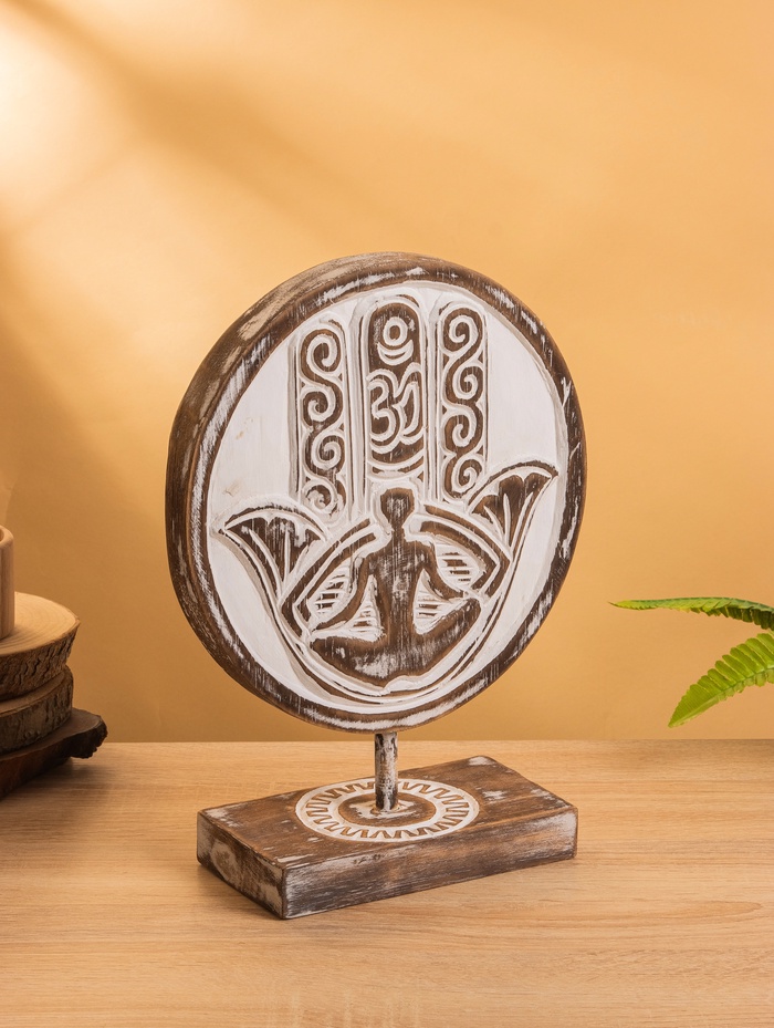 Сувенир на подставке «Хамса», 24×9×33 см, дерево - Фото 1
