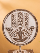 Сувенир на подставке «Хамса», 24?9?33 см, дерево (комплект 2 шт) - фото 45515536