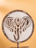 Сувенир на подставке «Голова слона», 25×10×32 см, дерево - фото 45515540