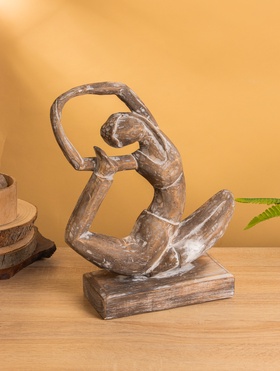 Сувенир «Йога», 27×10×33 см, дерево, коричневый 10616278