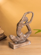 Сувенир «Йога», 27×10×33 см, дерево, коричневый 10616278 - фото 16511688