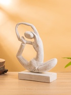 Сувенир «Йога», 25×10×35 см, дерево, белый 10616281 - фото 14671588