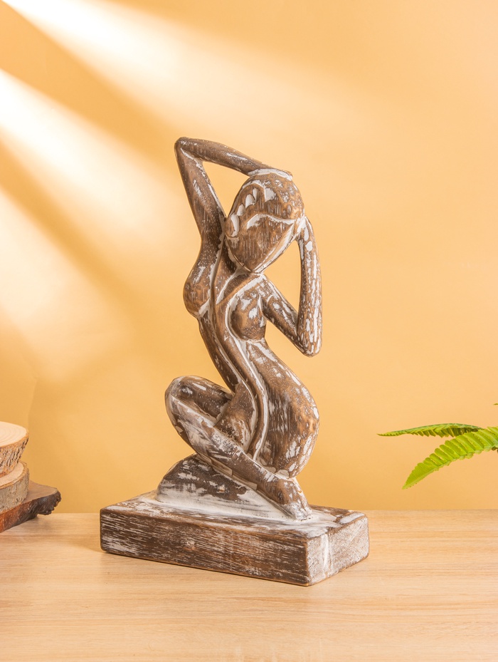 Сувенир «Изящество», 20×10×35 см, дерево, коричневый