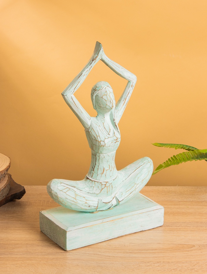 Сувенир «Медитация», 22×10×35 см, дерево, мятный - Фото 1