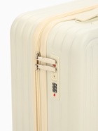 Чемодан на колёсах маленький 44 л (S), на молнии, кодовый замок, 4 колеса, бежевый - Фото 9