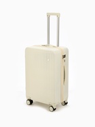 Чемодан на колёсах средний 72 л (М), на молнии, кодовый замок, 4 колеса, бежевый - Фото 2