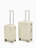 Чемодан на колёсах средний 72 л (М), на молнии, кодовый замок, 4 колеса, бежевый - Фото 11