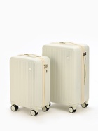 Чемодан на колёсах средний 72 л (М), на молнии, кодовый замок, 4 колеса, бежевый - Фото 12