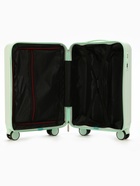 Чемодан на колёсах маленький 44 л (S), на молнии, кодовый замок, 4 колеса, светло-зелёный - Фото 7