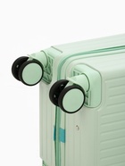 Чемодан на колёсах маленький 44 л (S), на молнии, кодовый замок, 4 колеса, светло-зелёный - Фото 8