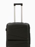 Чемодан на колёсах маленький 68 л (М), на молнии, кодовый замок, 4 колеса, чёрный - фото 42823550