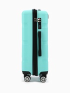 Чемодан на колёсах маленький 68 л (М), на молнии, кодовый замок, 4 колеса, бирюзовый - фото 42823580