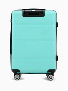 Чемодан на колёсах маленький 68 л (М), на молнии, кодовый замок, 4 колеса, бирюзовый - фото 42823581