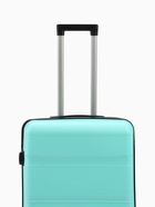 Чемодан на колёсах маленький 68 л (М), на молнии, кодовый замок, 4 колеса, бирюзовый - фото 42823583