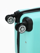 Чемодан на колёсах маленький 68 л (М), на молнии, кодовый замок, 4 колеса, бирюзовый - фото 42823585