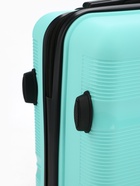 Чемодан на колёсах маленький 68 л (М), на молнии, кодовый замок, 4 колеса, бирюзовый - фото 42823587