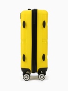 Чемодан на колёсах маленький 44 л (S), на молнии, кодовый замок, 4 колеса, жёлтый - Фото 5