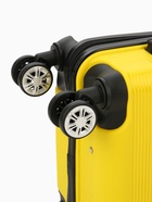 Чемодан на колёсах маленький 44 л (S), на молнии, кодовый замок, 4 колеса, жёлтый - Фото 8