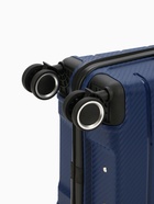 Чемодан на колёсах маленький 44 л (S), на молнии, кодовый замок, 4 колеса, синий - Фото 8