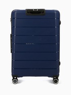 Чемодан на колёсах большой 111 л (L), на молнии, кодовый замок, 4 колеса, синий - Фото 4