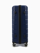 Чемодан на колёсах большой 111 л (L), на молнии, кодовый замок, 4 колеса, синий - Фото 5