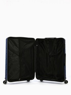 Чемодан на колёсах большой 111 л (L), на молнии, кодовый замок, 4 колеса, синий - Фото 7