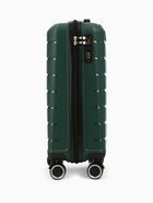 Чемодан на колёсах маленький 44 л (S), на молнии, кодовый замок, 4 колеса, тёмно-зелёный - Фото 3