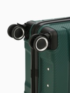 Чемодан на колёсах маленький 44 л (S), на молнии, кодовый замок, 4 колеса, тёмно-зелёный - Фото 8