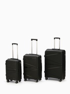 Чемодан на колёсах маленький 44 л (S), на молнии, кодовый замок, чёрный - Фото 11