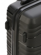 Чемодан на колёсах маленький 44 л (S), на молнии, кодовый замок, чёрный - Фото 8