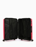 Чемодан на колёсах большой 111 л (L), на молнии, кодовый замок, 4 колеса, алый - Фото 7