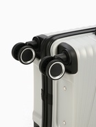 Чемодан на колёсах маленький 44 л (S), на молнии, кодовый замок, 4 колеса, светло-серый - Фото 8